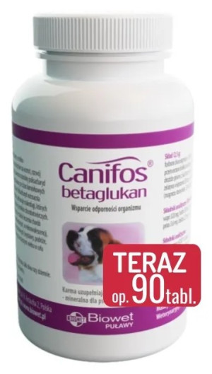BIOWET Canifos Betaglukan 90 tab.