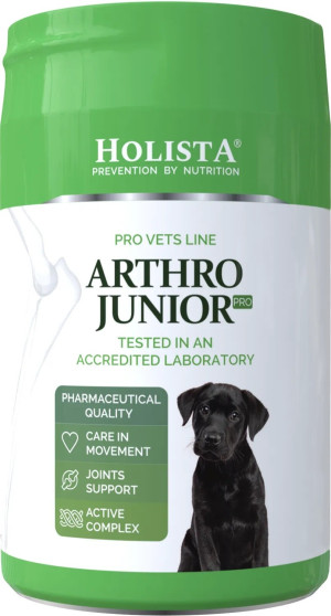 HOLISTA Arthro Junior Pro suplement na stawy dla szczeniąt dla psa i kota (proszek) 600g