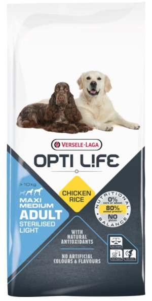 VERSELE-LAGA Opti Life Adult Light Medium & Maxi 12,5kg