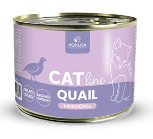POKUSA CatLine karma mokra dla kociąt - przepiórka 400g