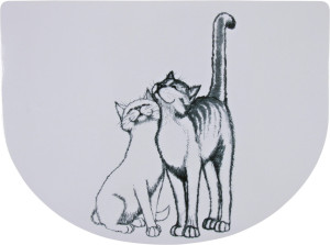TRIXIE Podkładka pod miski "pussy cats" 40 x 30 cm