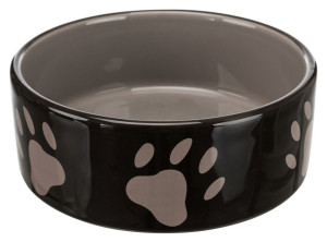 TRIXIE Miska ceramiczna w łapy - czarno / szara 0,3l
