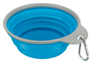 TRIXIE Silikonowa miska podróżna z obręczą (0,5 L / śr. 14 cm)