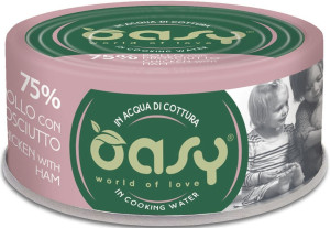 OASY Kot Kurczak z szynką 70g (puszka)