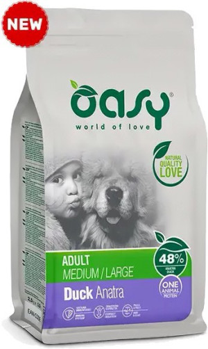 OASY Pies Adult M/L - Kaczka 2,5 kg