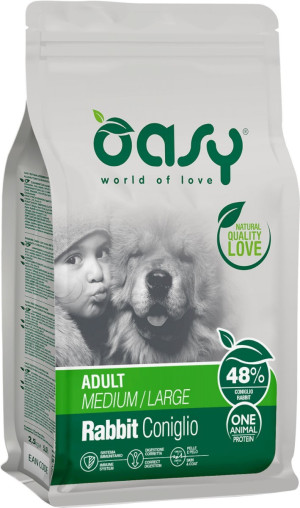 OASY Pies Adult M/L - Królik 2,5 kg