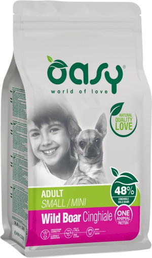 OASY Pies Adult S/Mini - Dzik 2,5 kg