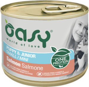 OASY Pies Puppy S/Mini - Łosoś 200g (puszka)