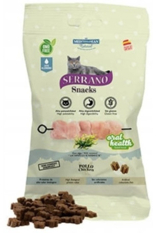 SERRANO Snack kot Oral Care Kurczak 50g
