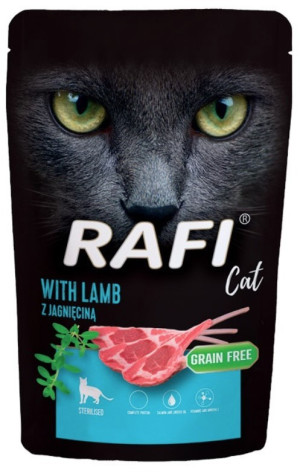 DOLINA NOTECI RAFI Cat z Jagnięciną Sterilised (saszetka) 100g