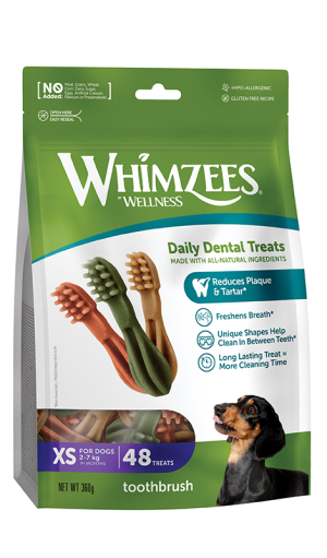 WHIMZEES Gryzaki dentystyczne Szczoteczka XS 48 szt.