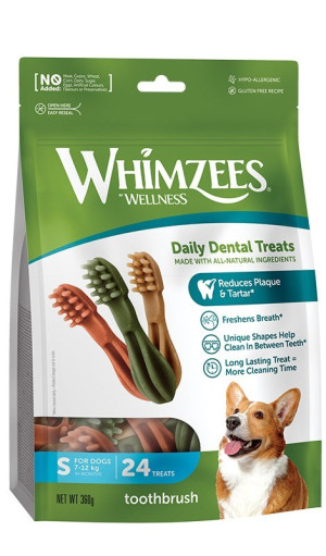 WHIMZEES Gryzaki dentystyczne Szczoteczka S 24 szt.