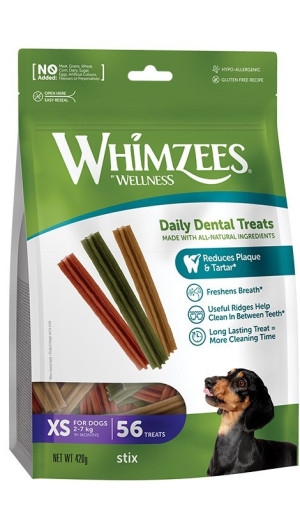 WHIMZEES Gryzaki dentystyczne Stix XS 56 szt.