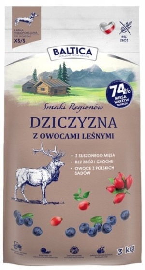 BALTICA SMAKI REGIONÓW Dziczyzna z owocami leśnymi M/L 9 kg