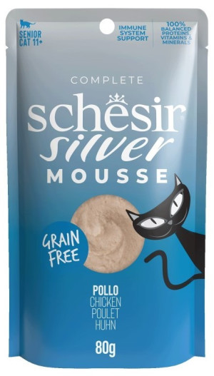 SCHESIR Silver Mus z kurczaka z dynią 80g (saszetka)