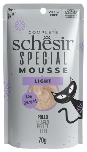 SCHESIR CAT Special Mousse Light Chicken 70g (saszetka)