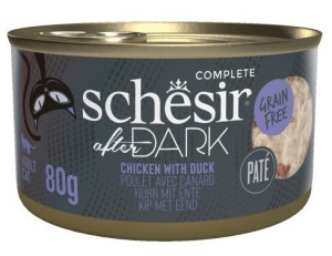 SCHESIR CAT After Dark Chicken with duck pate 80g (puszka)