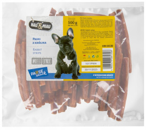 HAU MIAU Paski z królika 500g