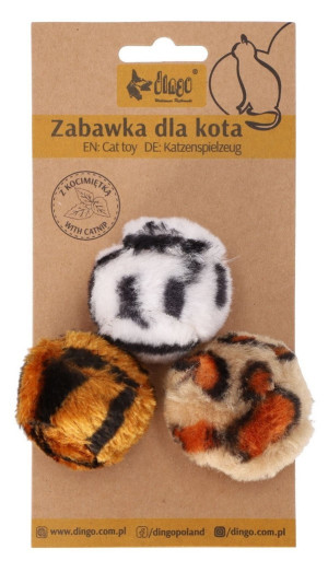 DINGO Piłki Pręguski 3szt. (4,8 cm)