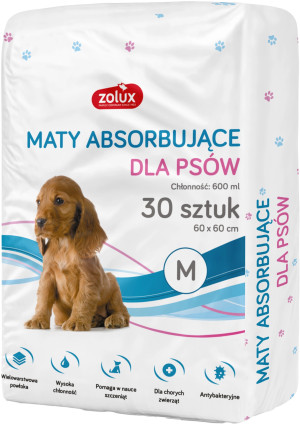 ZOLUX Podkłady higieniczne do nauki czystości 60 x 60 cm - 30 sztuk