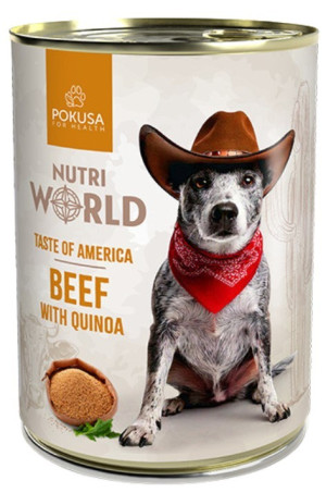 POKUSA NUTRI WORLD Taste of America Beef with Quinoa 400g