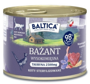 BALTICA PRZYSMAKI REGIONÓW Kot dorosły Bażant 185g