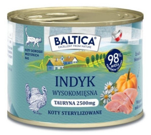 BALTICA PRZYSMAKI REGIONÓW Kot dorosły Indyk 185g