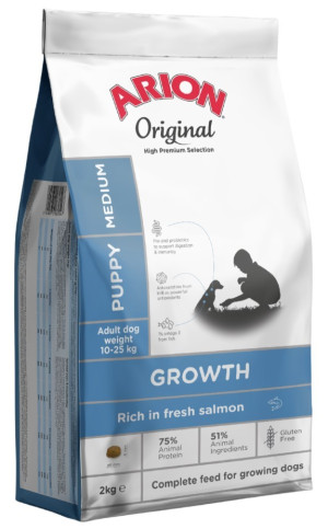ARION Original Growth Salmon Puppy Medium Breeds 2 kg