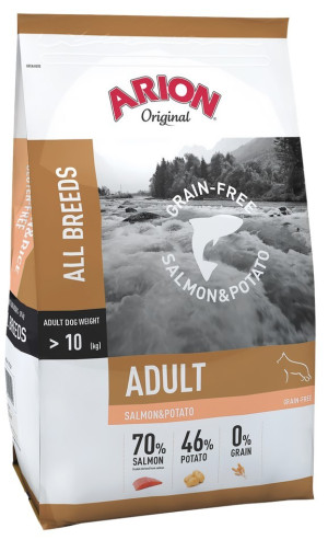 ARION Original Grain Free All Breeds Salmon and Potato 2x 12kg