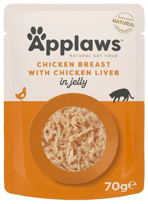 APPLAWS Cat Pierś z kurczaka z wątróbką w galaretce 12x 70g