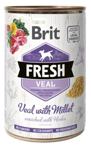 BRIT FRESH Veal and Millet 400g