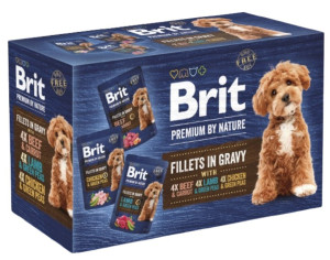 BRIT PREMIUM BY NATURE Pouch Gravy Fillets Multipack (12x 85g)
