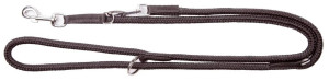 DINGO Smycz przedłużana - linka (czarna) 0,4cm x 220cm