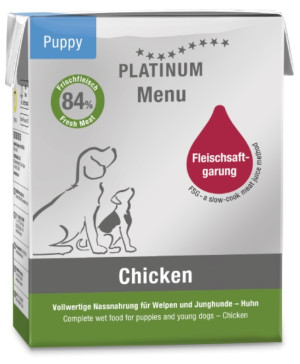 PLATINUM Menu Puppy Chicken 375g