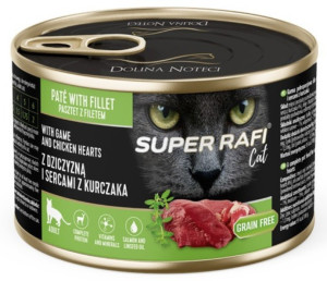 DOLINA NOTECI SUPER RAFI dla kota z dziczyzną i sercami kurczaka 185g