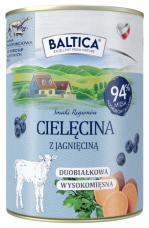 BALTICA SMAKI REGIONÓW - Cielęcina z jagnięciną (puszka) 400g