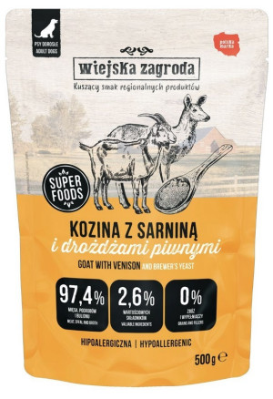 WIEJSKA ZAGRODA PIES Kozina z sarniną 500g (saszetka)