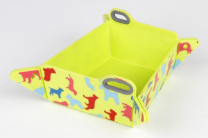 RECOSNACK Chop2Bowl green with dogs