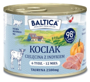 BALTICA PRZYSMAKI REGIONÓW Kociak cielęcina z indykiem 185g