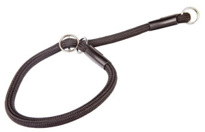 DINGO Obroża zaciagana z linki Snake (1,2 cm x dł. 55 cm) - czarny