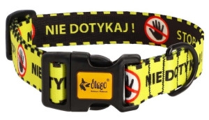 DINGO Obroża regulowana City - Nie Dotykaj S