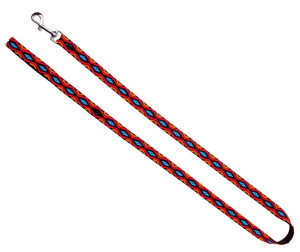 DINGO Smycz pojedyncza Winnetou - czarna 1cm x 130cm