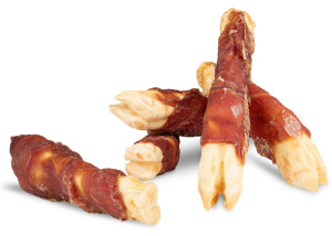 HAU MIAU Puzzo Snack przysmak dla psa racice jagnięce owinięte kaczką 250g