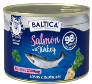 BALTICA EXCELLENT Kot dorosły Salmon with Turkey - Łosoś z indykiem 185g