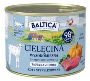 BALTICA PRZYSMAKI REGIONÓW Kot dorosły Cielęcina 185g