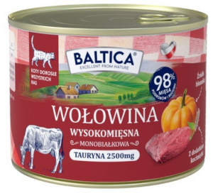 BALTICA PRZYSMAKI REGIONÓW Kot dorosły Wołowina z wątróbką 185g