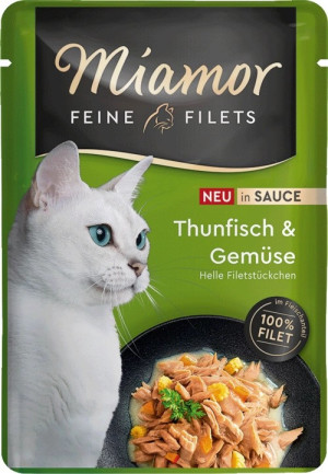 MIAMOR Feine Filets w sosie saszetka - tuńczyk i warzywa 100g