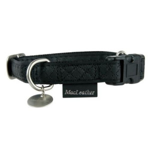 ZOLUX Obroża Mac Leather Czarna 10mm (dla miniaturek)