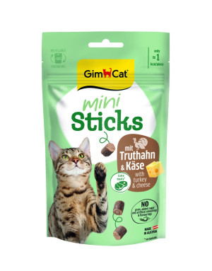 GIMCAT Sticks Mini Indyk i Ser 50g