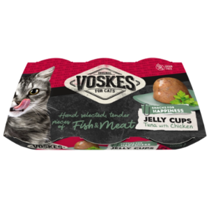 VOSKES Jelly Cups with Tuna & Chicken 6x 25g